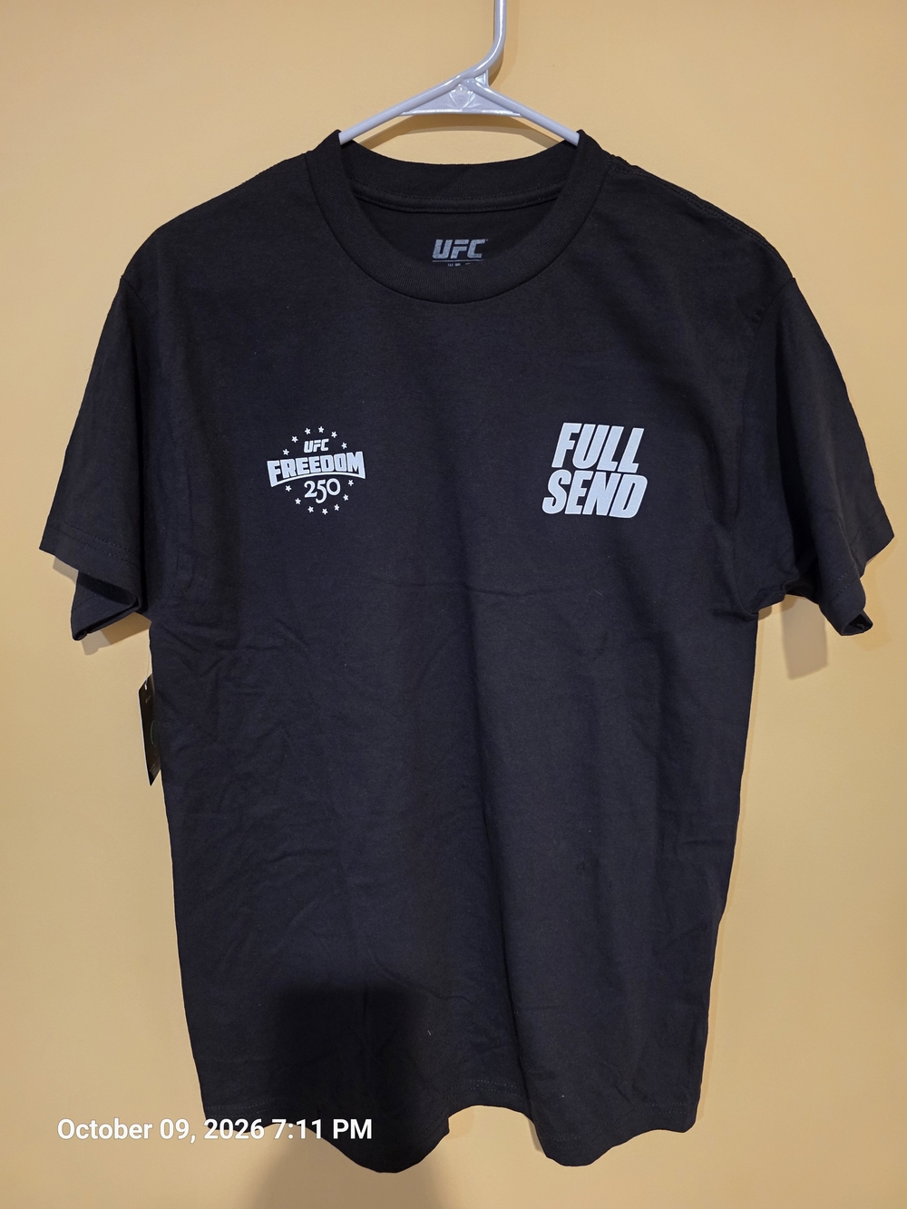 UFC Black Full Send Graphic Tee